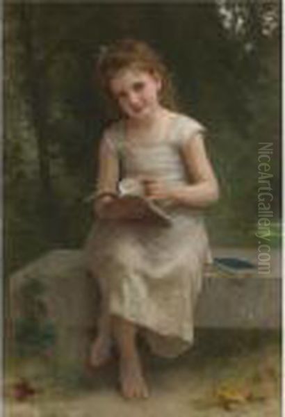 La Liseuse Oil Painting by William-Adolphe Bouguereau