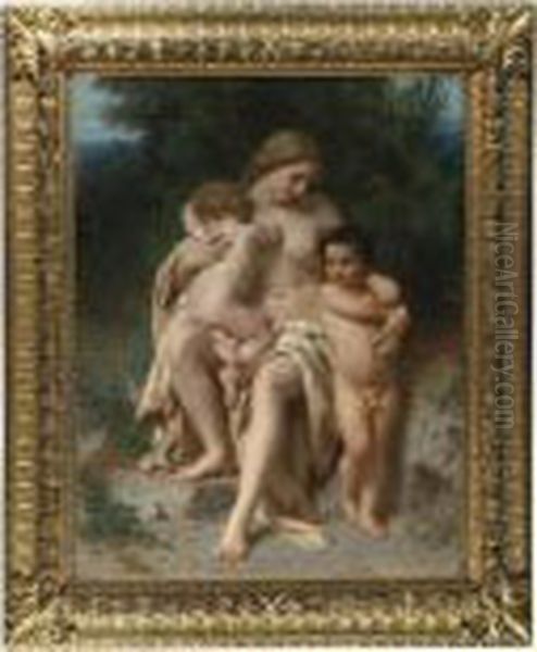 La Premiere Discorde (cain And Abel) Oil Painting by William-Adolphe Bouguereau