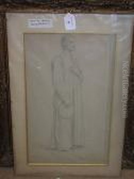 Full-length Drawing Of A Gentleman Oil Painting by William-Adolphe Bouguereau