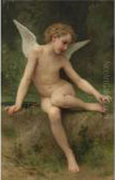 L'amour A L'epine Oil Painting by William-Adolphe Bouguereau