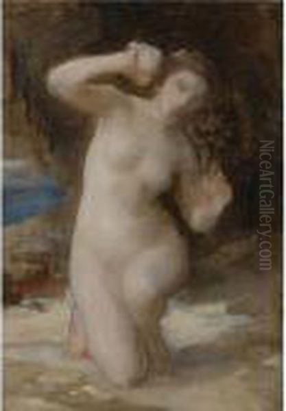 Study For Femme Au Coquillage Oil Painting by William-Adolphe Bouguereau