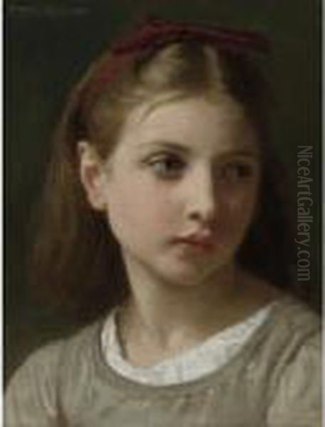 Une Petite Fille Oil Painting by William-Adolphe Bouguereau