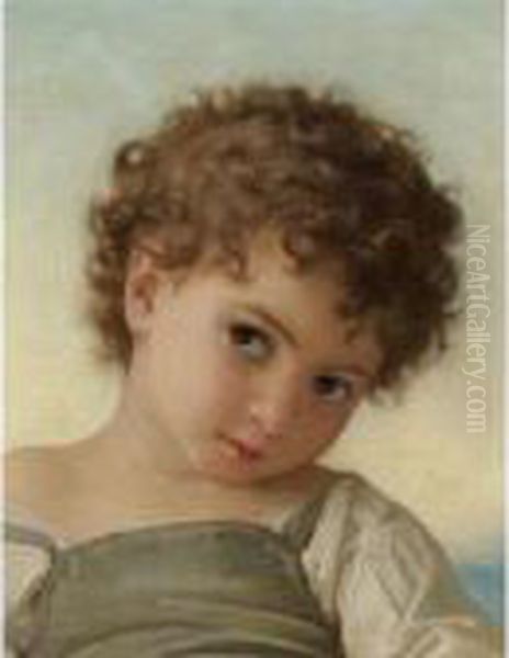 Tete D'enfant Oil Painting by William-Adolphe Bouguereau