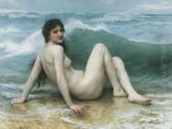 La Vague Oil Painting by William-Adolphe Bouguereau