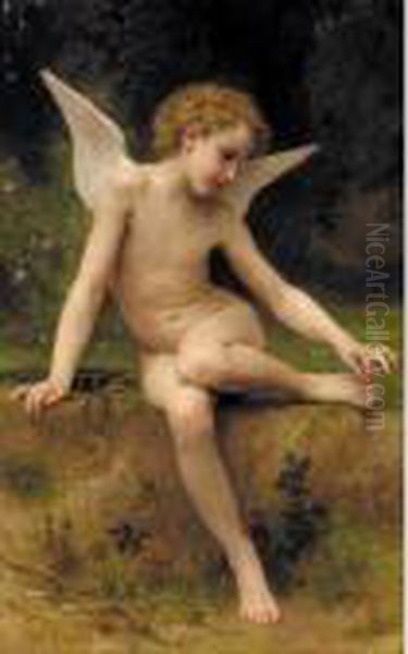 L'amour A L'epine Oil Painting by William-Adolphe Bouguereau