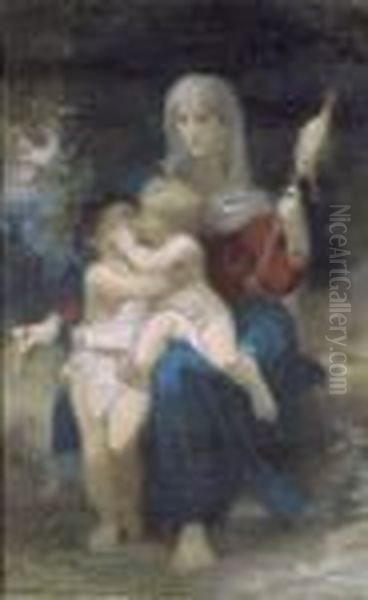 A Study For Sainte Famille Oil Painting by William-Adolphe Bouguereau