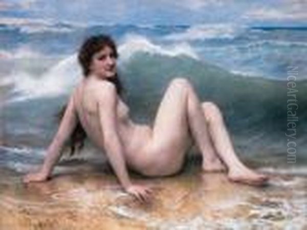 La Vague Oil Painting by William-Adolphe Bouguereau