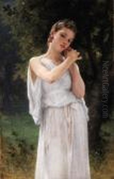 Boucles D'oreilles Oil Painting by William-Adolphe Bouguereau