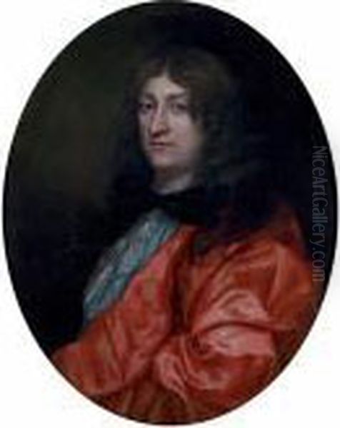 Portrait Presume Du Prince De Creiully Oil Painting by Sebastian Bourdon