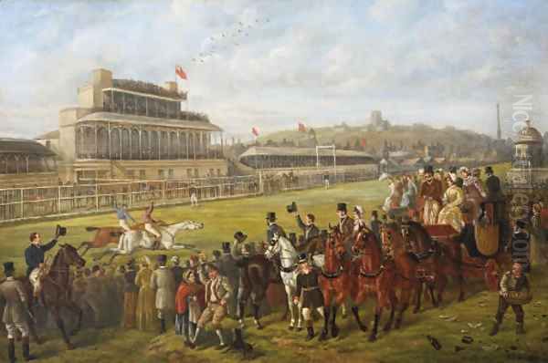 A Day at the Races Oil Painting by Edward Benjamin Herberte