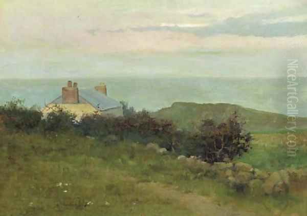 Shinnecock Landscape Oil Painting by Arthur Hoeber