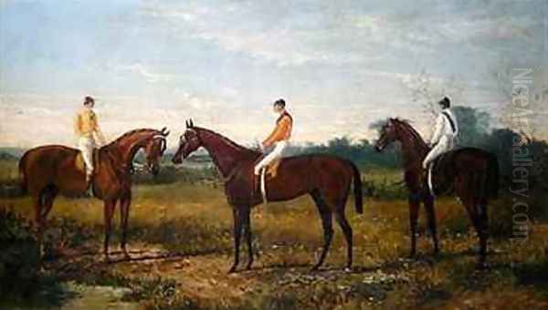 Winners in the Derby Oil Painting by Harry Hall