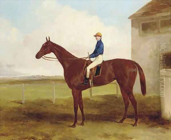 Dacia, winner of the Cambridgeshire, 1848, with George Brown up Oil Painting by Harry Hall