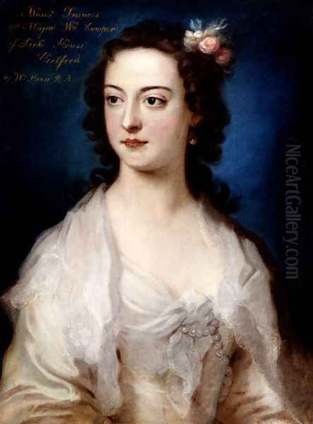 Portrait Of Maria Frances Cowper Oil Painting by William Hoare