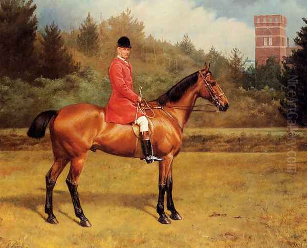 Horse And Rider Oil Painting by Edmund Havell Jnr.