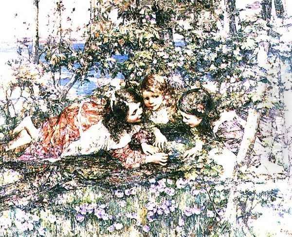 A Summer Idyll Oil Painting by Edward Atkinson Hornel