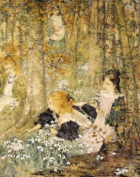 The Coming of Spring Oil Painting by Edward Atkinson Hornel