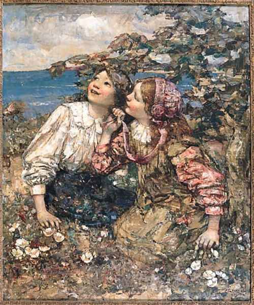 The Sound of the Lark Oil Painting by Edward Atkinson Hornel