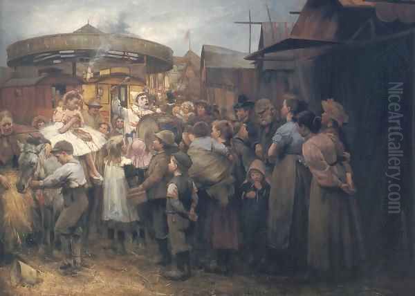 The Village Carnival Oil Painting by Robert Gemmell Hutchison