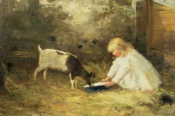 The Kid Oil Painting by Robert Gemmell Hutchison