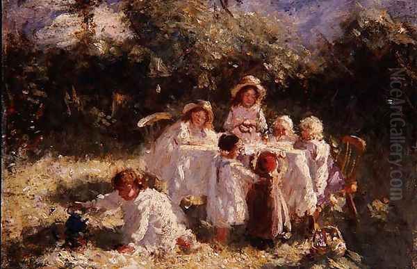 The Young Arcadians Oil Painting by Robert Gemmell Hutchison