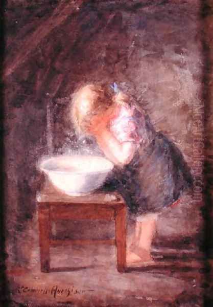 The Morning Wash Oil Painting by Robert Gemmell Hutchison