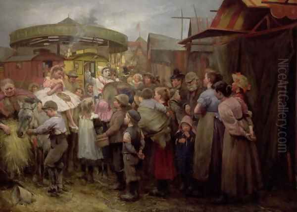 The Village Carnival Hi Hi Hi Oil Painting by Robert Gemmell Hutchison