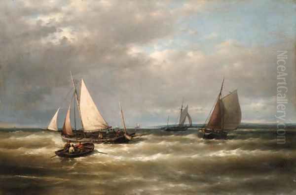 Sailing Oil Painting by Abraham Hulk Jun.