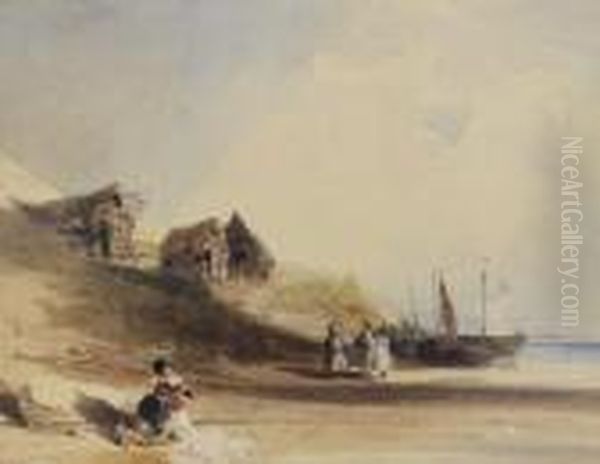 Scene Animee Oil Painting by Thomas Shotter Boys