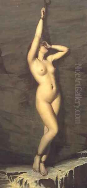 Captive Andromeda Oil Painting by Arthur Hill