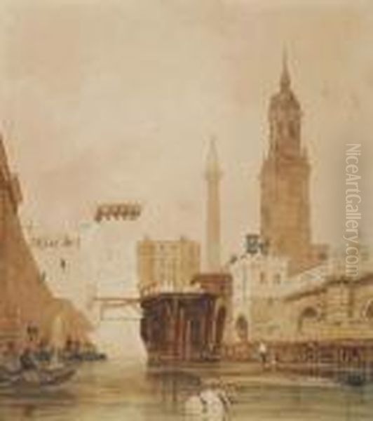 Zicht Op Detrappen Van New London Oil Painting by Thomas Shotter Boys