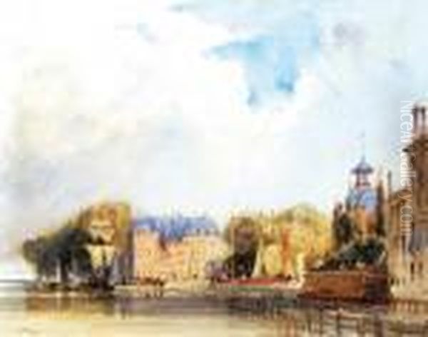 The Oude Hoofd Poort, Rotterdam Oil Painting by Thomas Shotter Boys