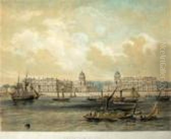 Greenwich Hospital Oil Painting by Thomas Shotter Boys