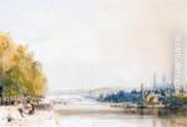 View Of Rouen Oil Painting by Thomas Shotter Boys