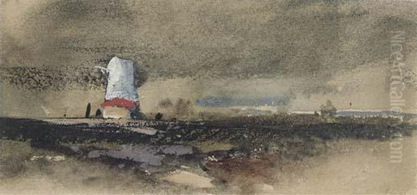 An Approaching Squall Oil Painting by Thomas Shotter Boys