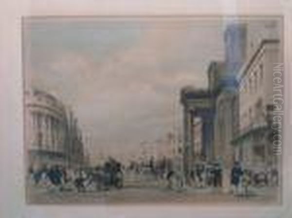 Pallmall Oil Painting by Thomas Shotter Boys