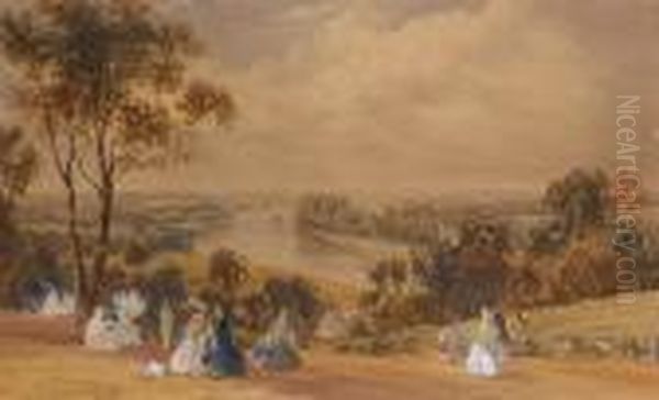 Richmond Hill Oil Painting by Thomas Shotter Boys