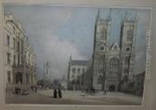 Coloured Lithograph Oil Painting by Thomas Shotter Boys