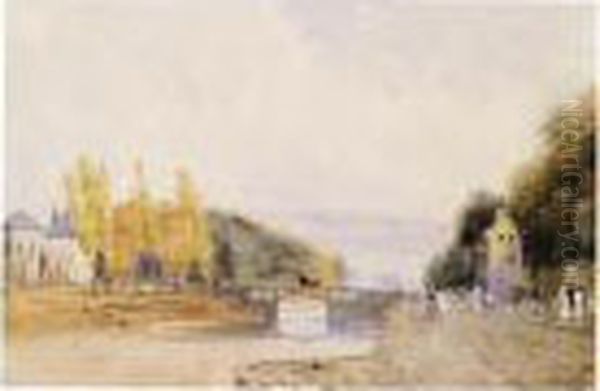 Brussels From The Paris Road Oil Painting by Thomas Shotter Boys