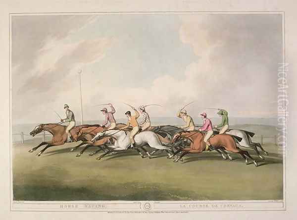 Horse Racing Oil Painting by Samuel Howitt