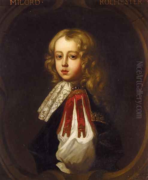 Portrait of Charles, Lord Wilmot, Son of Henry, Earl of Rechester, when a Child Oil Painting by Thomas Hawker