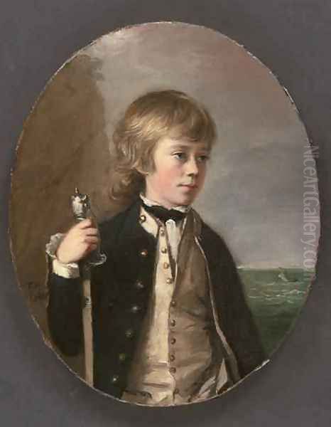 Portrait of Sir Henry William Bayntun Oil Painting by Thomas Hickey