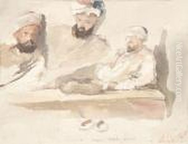 Study Of An Arab, Algier Oil Painting by Hercules Brabazon Brabazon