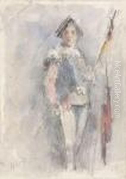 Study Of A Matador Oil Painting by Hercules Brabazon Brabazon