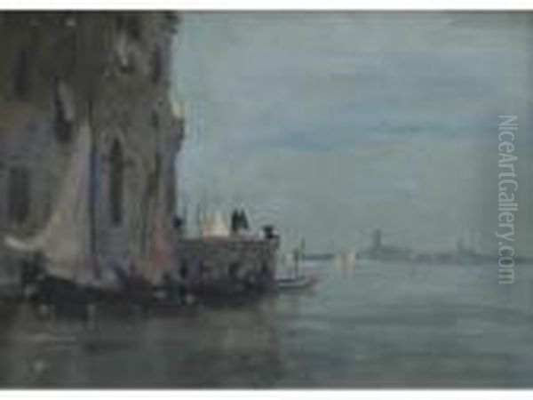 Fontamente In Venice Oil Painting by Hercules Brabazon Brabazon