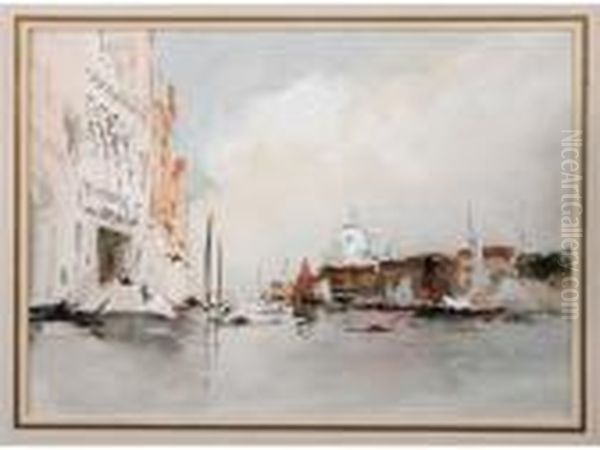 'mouth Of The Grand Canal, Venice' Oil Painting by Hercules Brabazon Brabazon