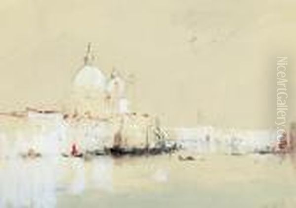 Santa Maria Della Salute, Venice Oil Painting by Hercules Brabazon Brabazon