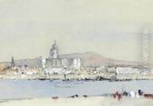 The Giudecca, Venice Oil Painting by Hercules Brabazon Brabazon