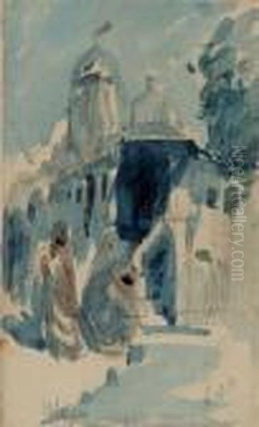 Udaipur Oil Painting by Hercules Brabazon Brabazon