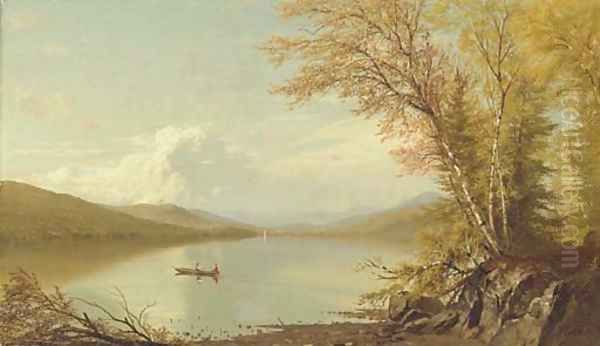 Lake George Oil Painting by Richard William Hubbard